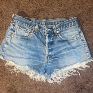 Levi 501 denim shorts